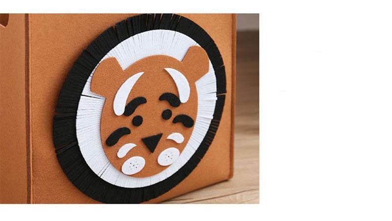 Felt Cube Storage Basket - Toy Organizer - Just Kidding Store