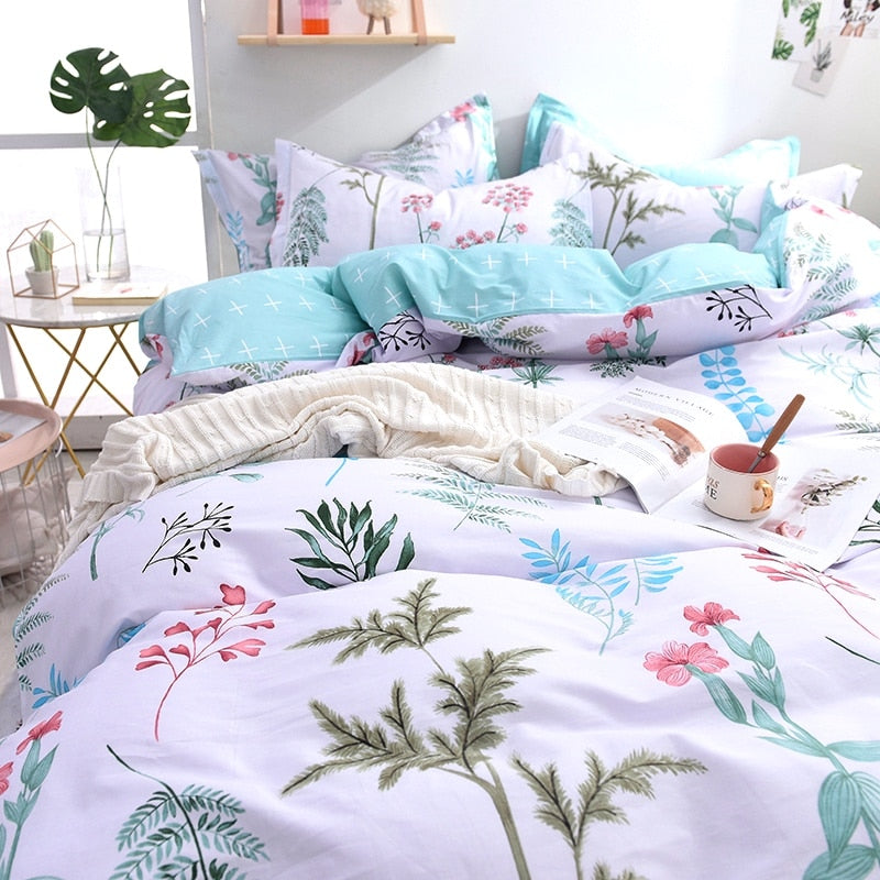 Colorful Leaves Childrens Bedding Set - Just Kidding Store