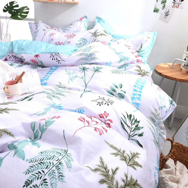Colorful Leaves Childrens Bedding Set - Just Kidding Store