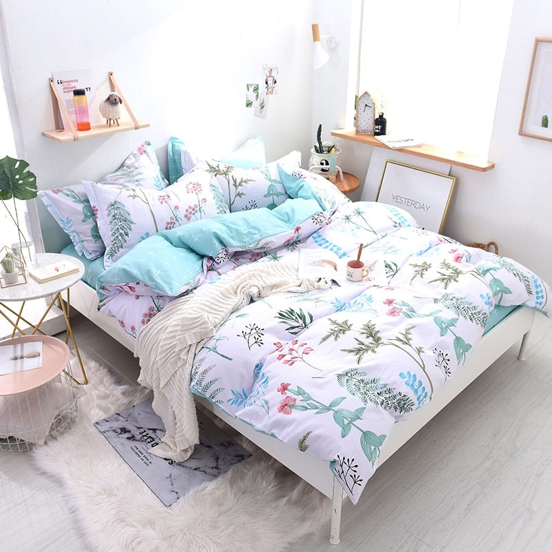 Colorful Leaves Childrens Bedding Set - Just Kidding Store