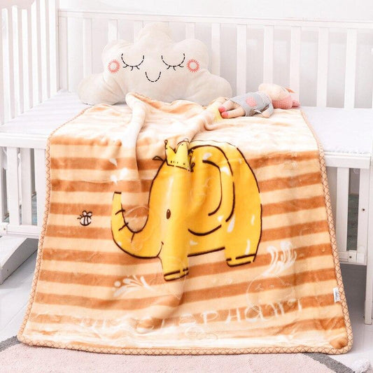 Coral Fleece Blanket - Unicorn Elephant Bear - Just Kidding Store