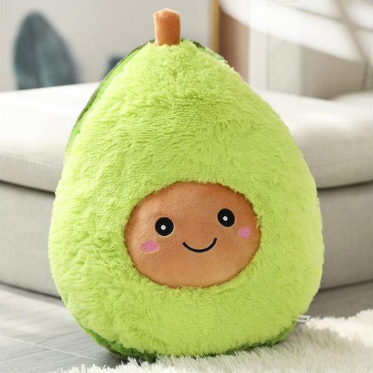 Happy Avocado Cushion - Kids Fruit Pillow -  Just Kidding Store