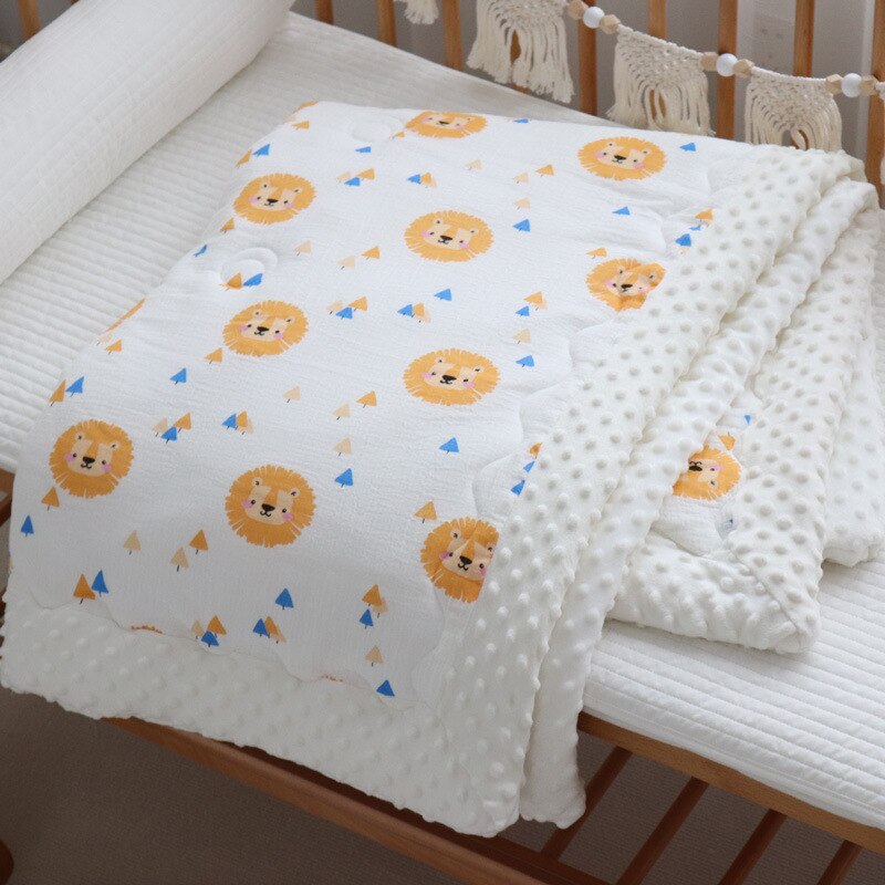 Winter Thick Baby Children Cotton Cover With Filler - Yellow Lion - Just Kidding Store