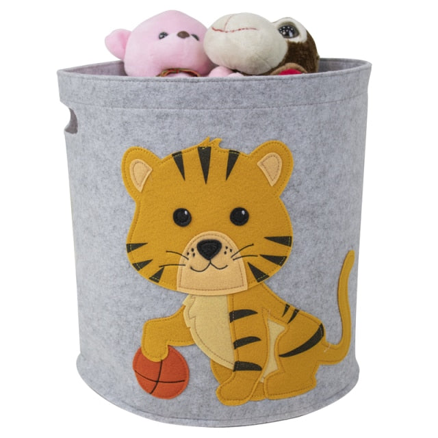 Felt Foldable Storage Basket - Toy Organizer - Just Kidding Store
