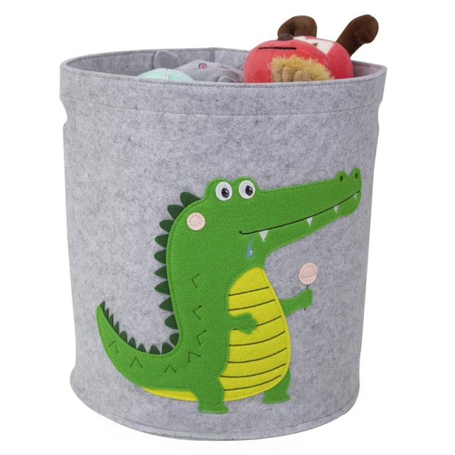 Felt Foldable Storage Basket - Toy Organizer - Just Kidding Store