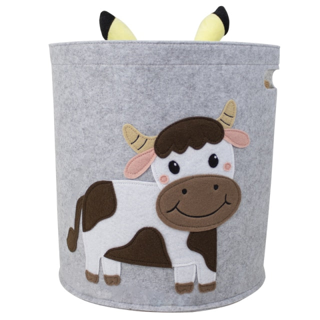 Felt Foldable Storage Basket - Toy Organizer - Just Kidding Store