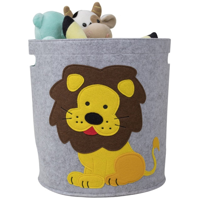 Felt Foldable Storage Basket - Toy Organizer - Just Kidding Store