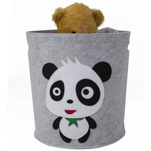 Felt Foldable Storage Basket - Toy Organizer - Just Kidding Store