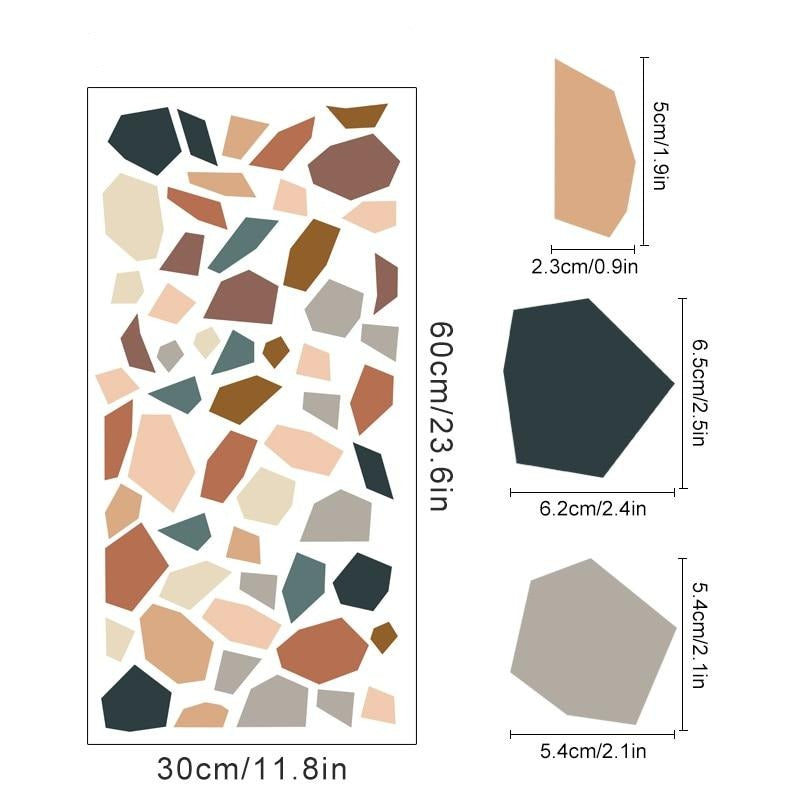 Irregular Terrazzo Wall Decals - Just Kidding Store