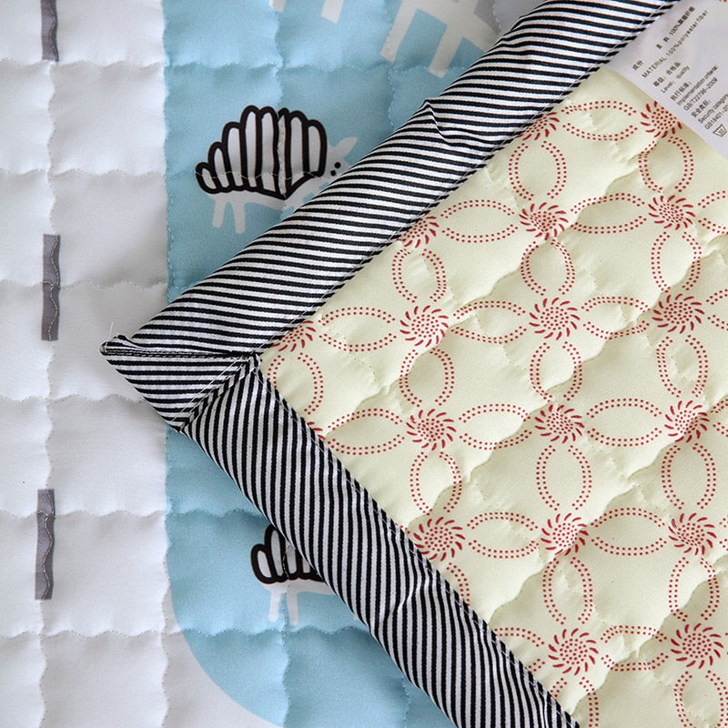 Oversized Play Mat - Quilted Anti Skid Carpet - Nordic Forest