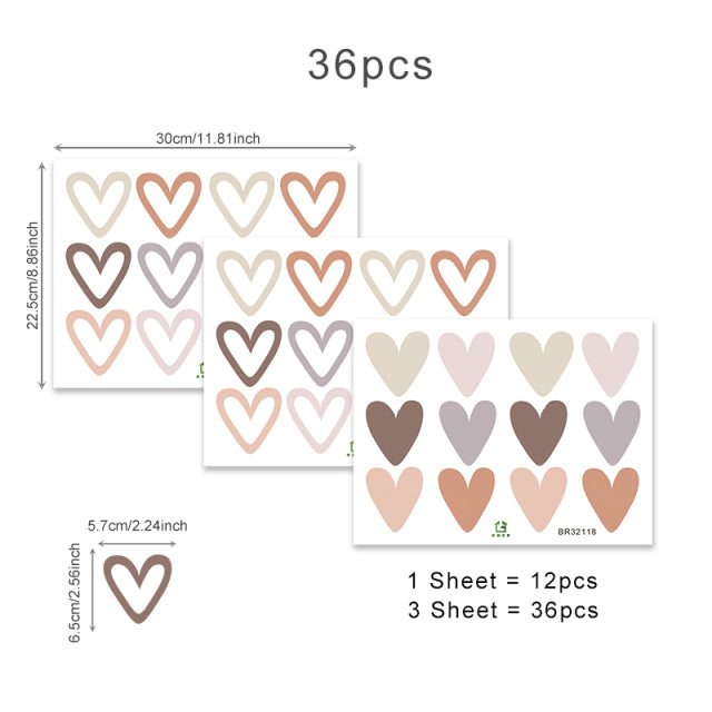 Boho Heart Wall Sticker - Just Kidding Store