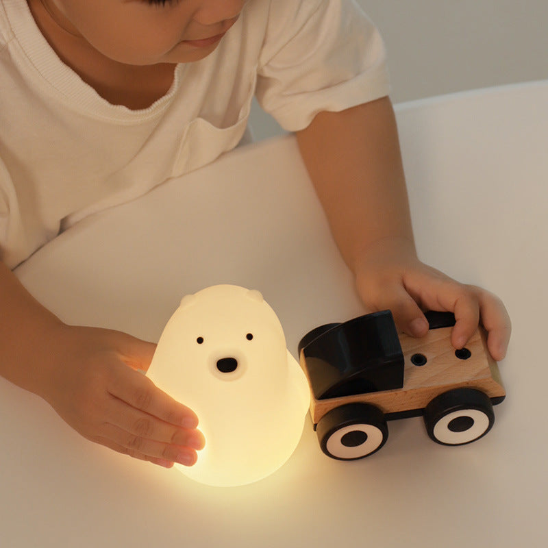 Polar Bear LED Night Lamp - Touch Sensor Lights - Just Kidding Store