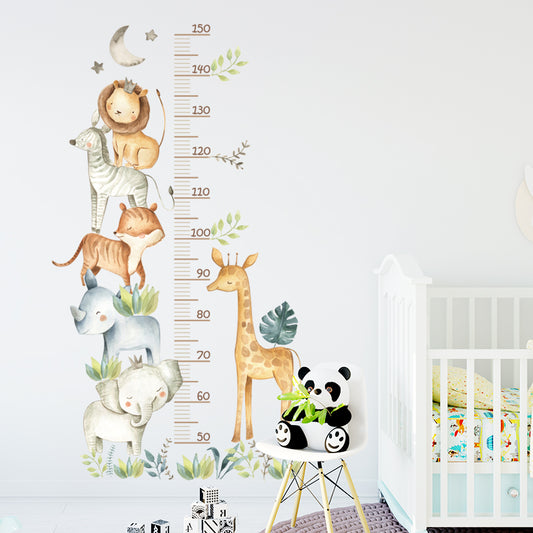 Safari Height Measure Wall Decal Growth Chart Sticker - Just Kidding Store