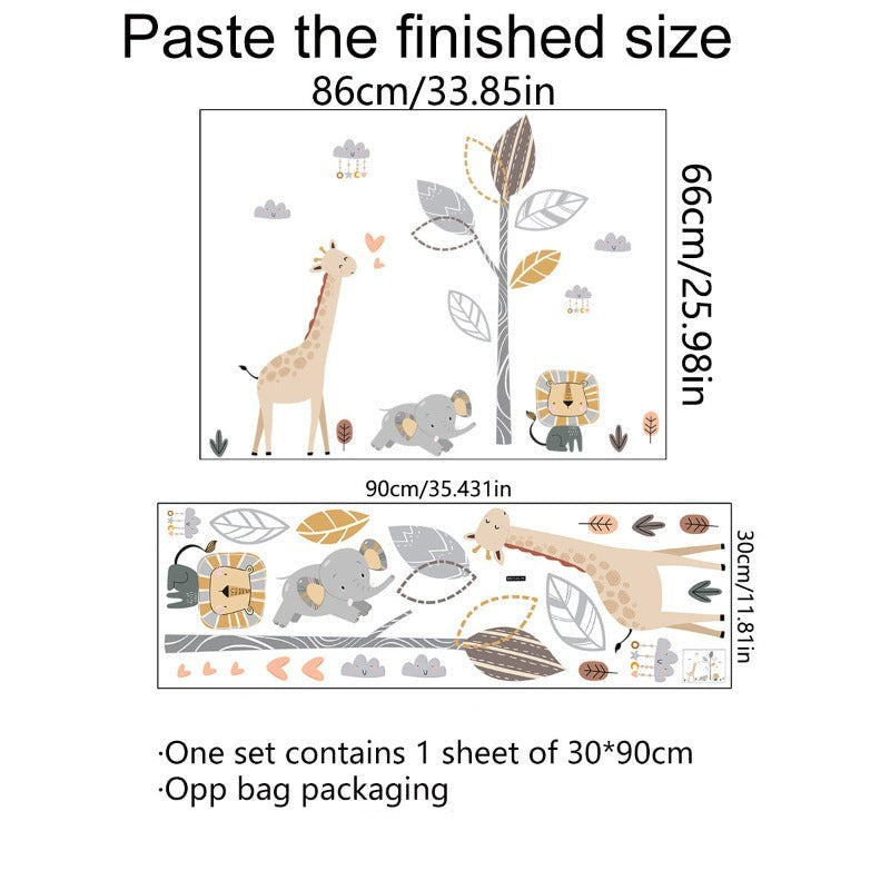 Jungle Safari Nursery Wall Stickers - Just Kidding Store
