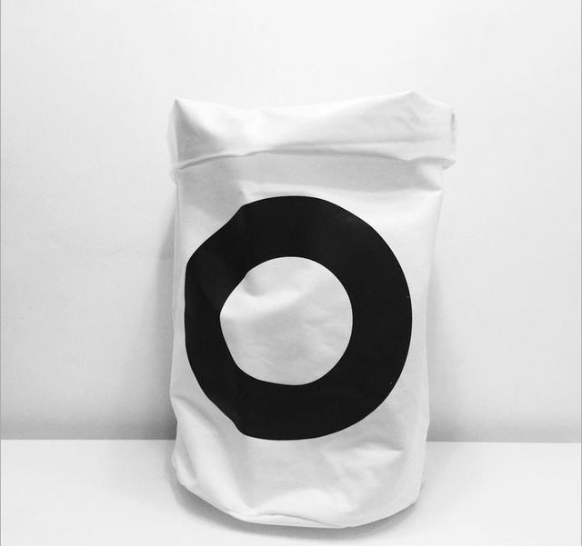 Folding Cotton Canvas Storage Bag - OO Nordic Style - Just Kidding Store