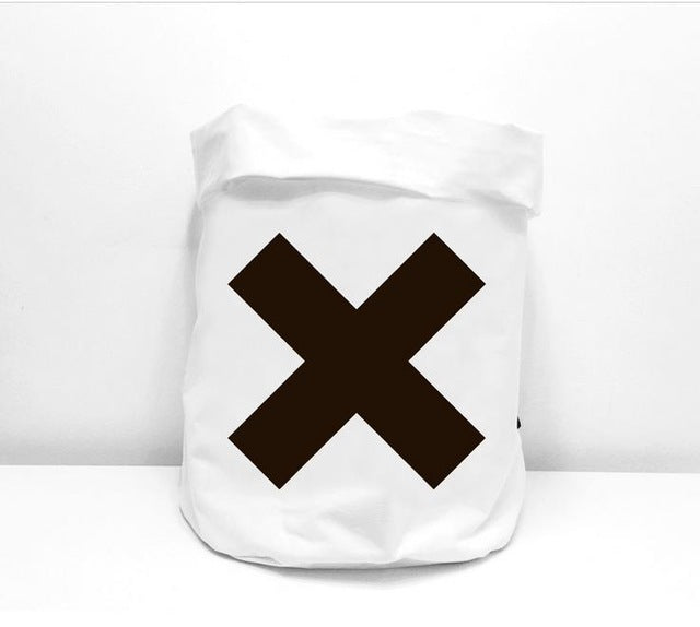 Folding Cotton Canvas Storage Bag