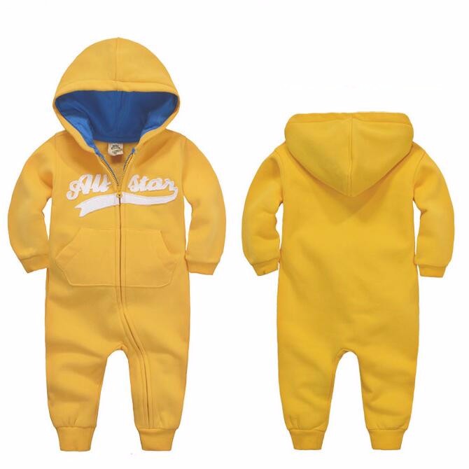 Long Sleeve Hooded Baby Toddler Trendy Rompers - Just Kidding Store
