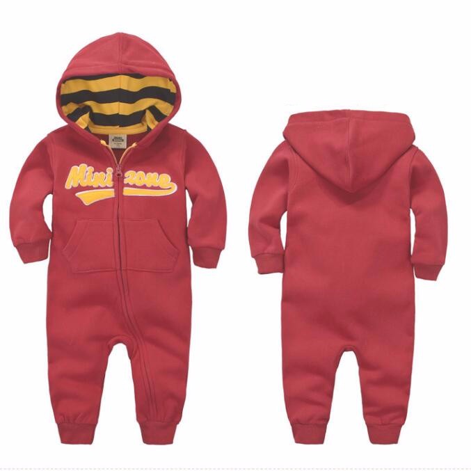 Long Sleeve Hooded Baby Toddler Trendy Rompers - Just Kidding Store