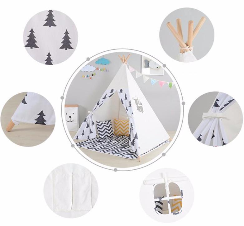Pine Trees Teepee - Kids Play Tent - Just Kidding Store