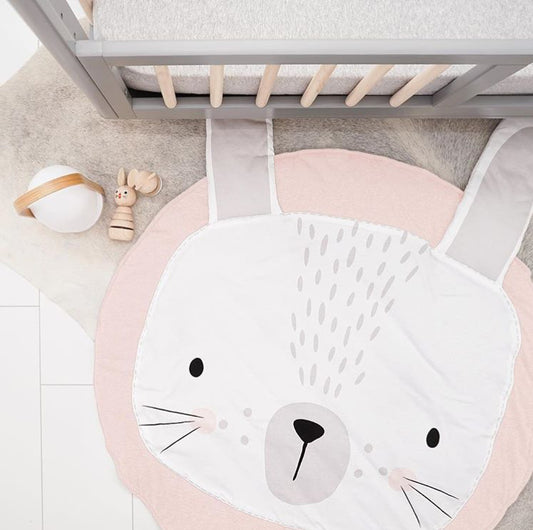 Pink Rabbit Kids Play Mat - Just Kidding Store
