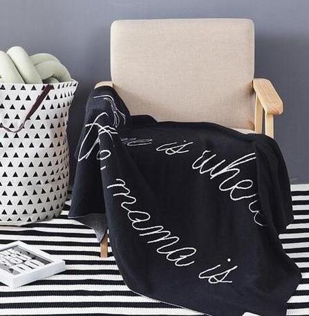 Home Is Where The Mama Is Cotton Blanket