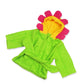 Flower Baby Hooded Bathrobe - Terry Towel - Just Kidding