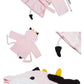 Baby Hooded Bathrobe - Terry Towel - Cow - Just Kidding