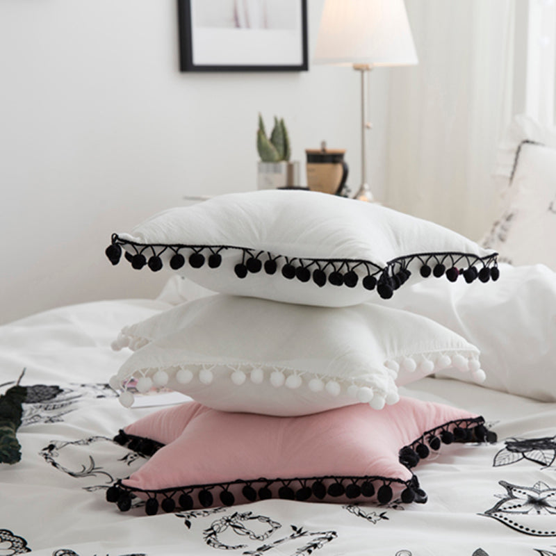 Star Pom Pom Pillow - Kids Room Deco - Just Kidding Store
