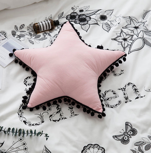 Star Pom Pom Pillow - Kids Room Deco - Just Kidding Store