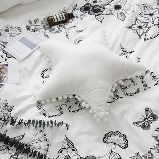 Star Pom Pom Pillow - Kids Room Deco - Just Kidding Store