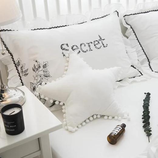 Star Pom Pom Pillow - Kids Room Deco - Just Kidding Store