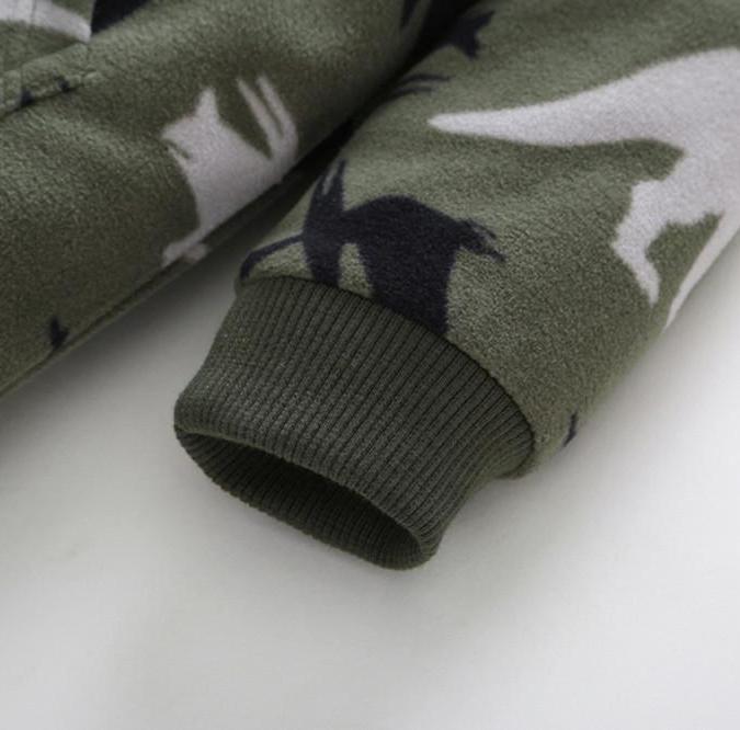 Dinosaur Camouflage Winter Romper
