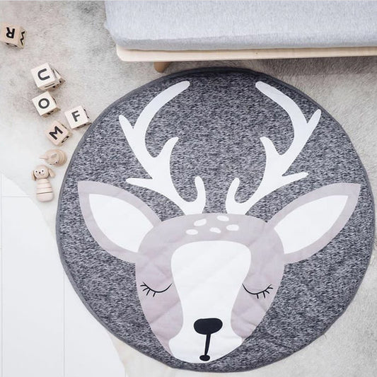 Kids Elk Play Mat - Baby Reindeer Play Mat - Just Kidding Store