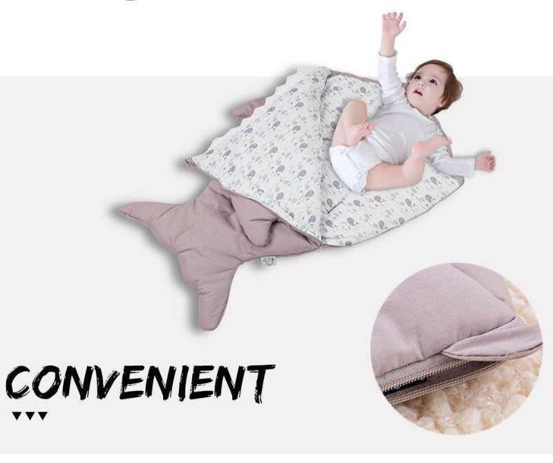 Baby Shark Sleeping Bag - Cotton Stroller Sack