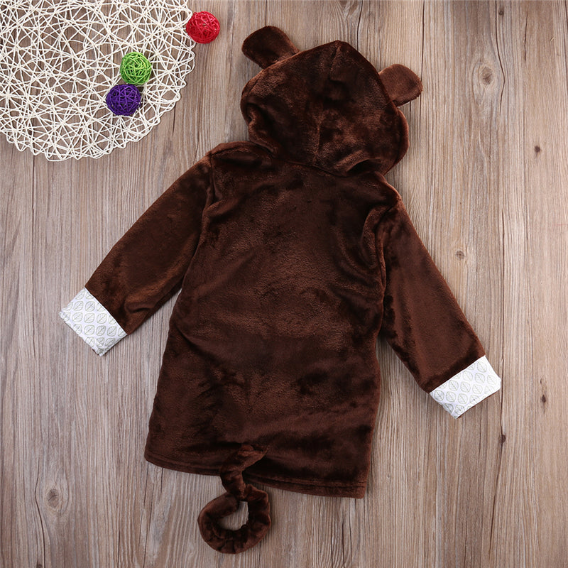 Monkey babies and kids bathrobe nightgown - Just Kidding Store