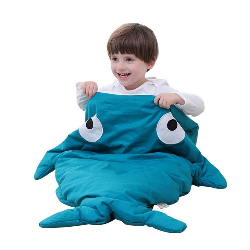 Children Sleeping Bag - Kids Cotton Sleep Sack - Comfy Shark