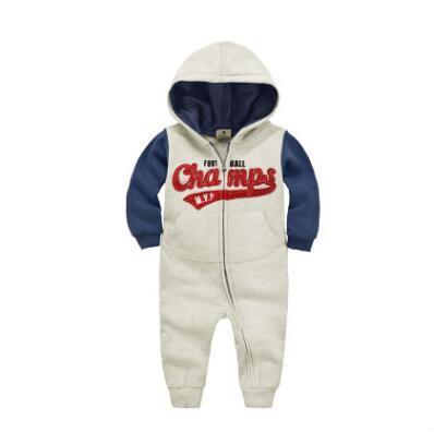 Long Sleeve Hooded Baby Toddler Trendy Rompers - Just Kidding Store