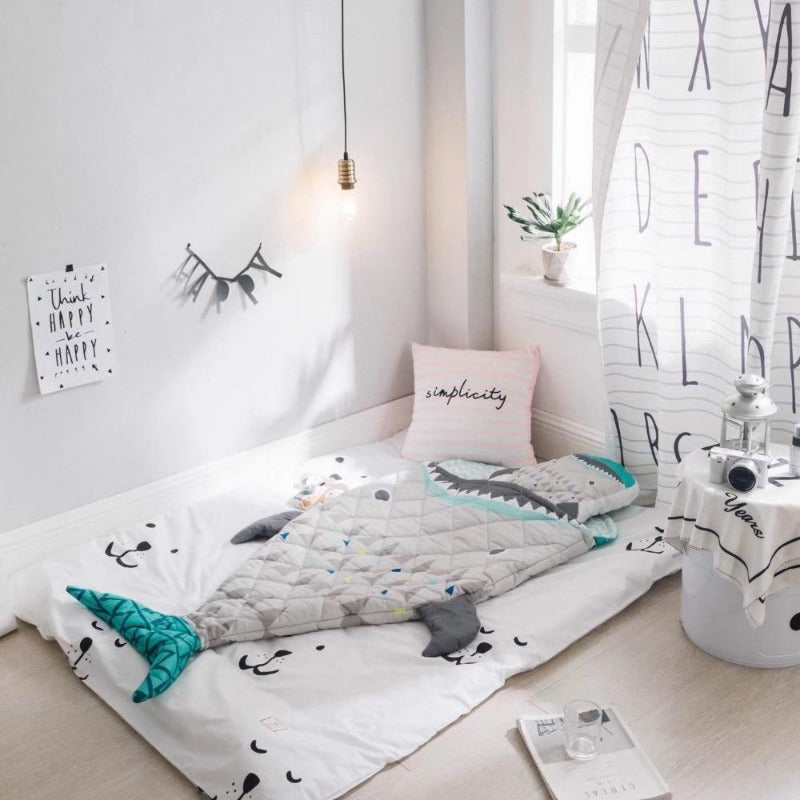 Kids Sleeping Bag - Sleeping Sack Big Shark - Just Kidding Store