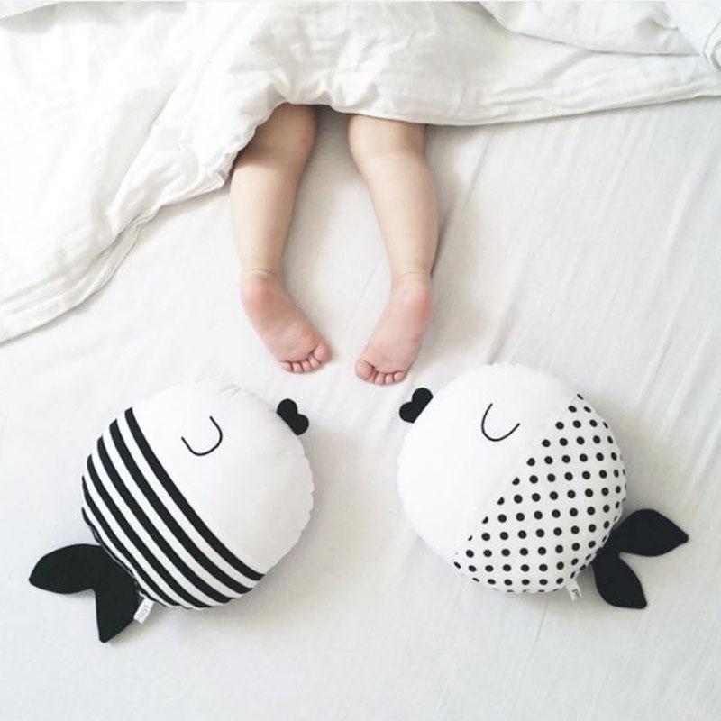Sleepy Fish Pillow - Kids Cushion - Just Kidding Store