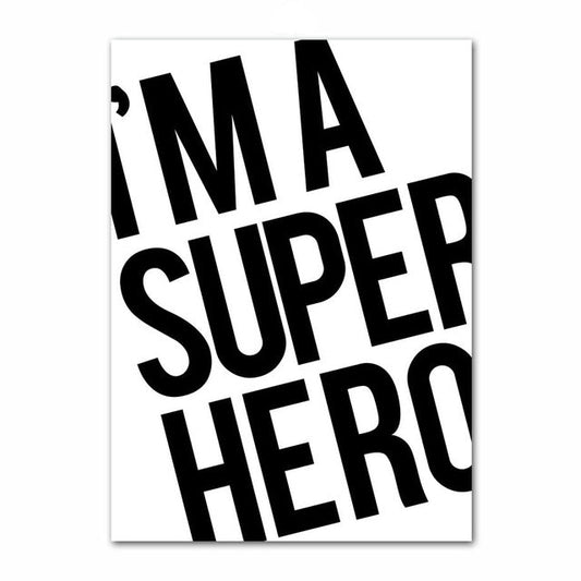 Super Hero Canvas Paintings Kids Batman Wall Art - Just Kidding Store