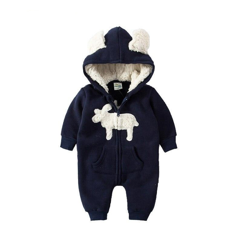Baby Elk Warm Winter Romper - Kids Elk Jumpsuit - Just Kidding Store