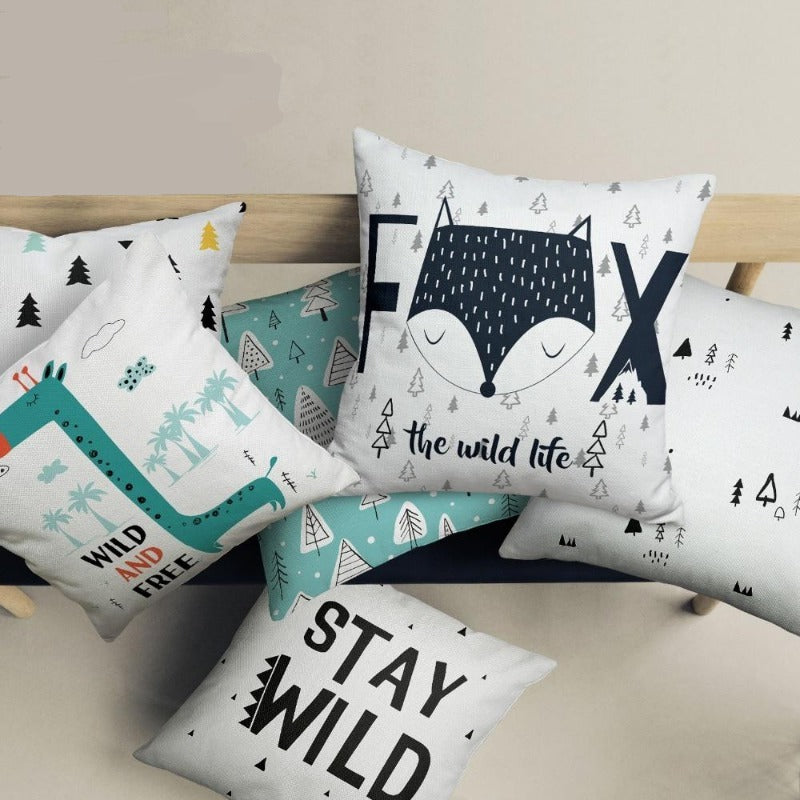 Nordic Forest Cushions Covers - Scandi pillows - Just Kidding Store