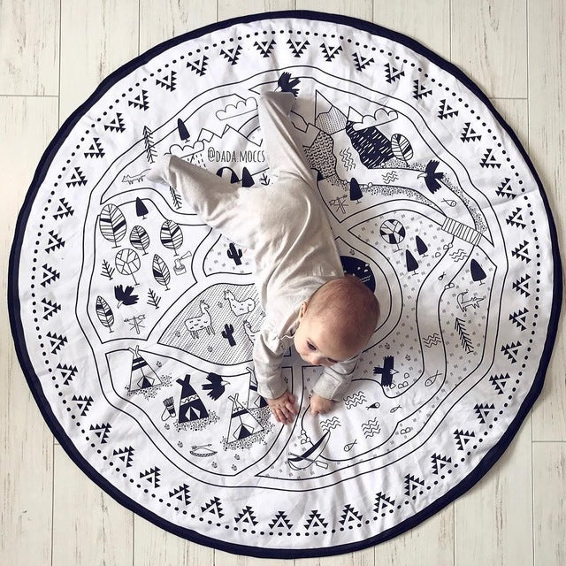 Forest Trail Play Mat - Kids Crawling Rug - Just Kidding Store