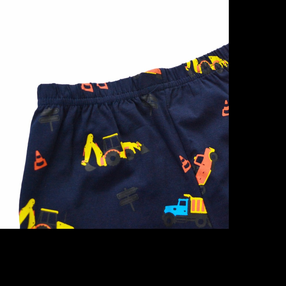 Trucks Sleepwear Set - Kids Pajamas - Black - Blue