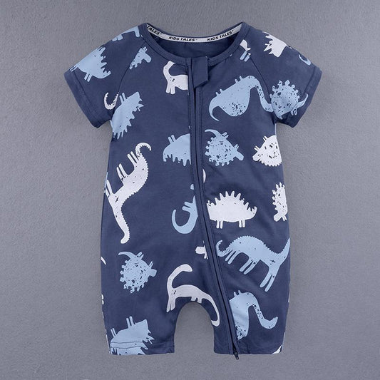 Dino Summer Baby and Toddler Romper - Just Kidding Store