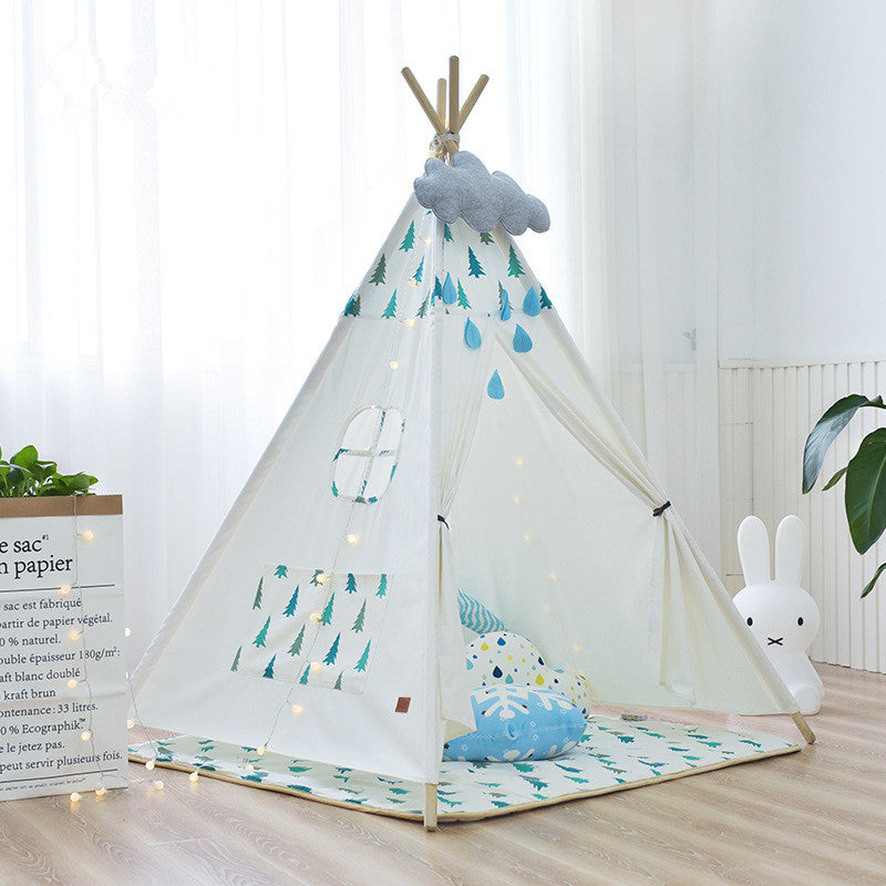 White Pine Trees Teepee - Kids Indian Play Tent - Just Kidding Store