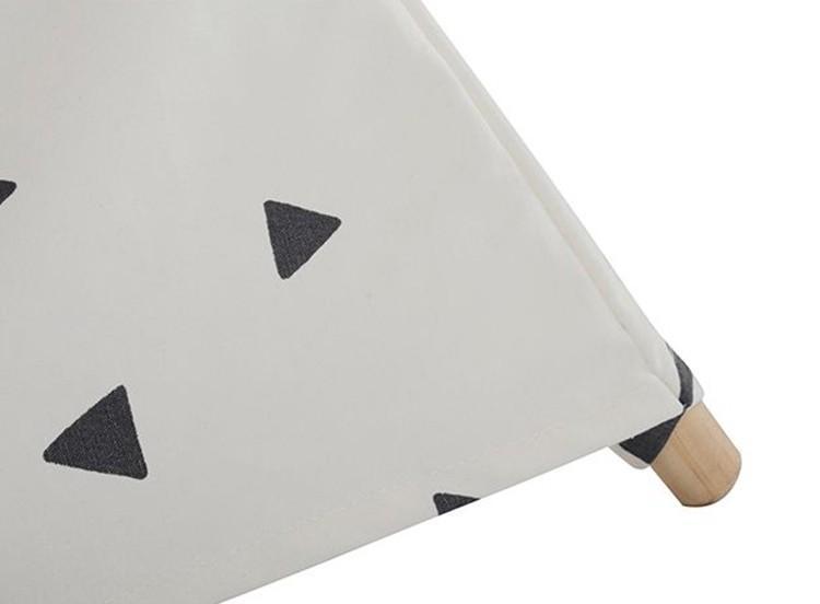Black Triangles Teepee - Four Poles Kids Tent