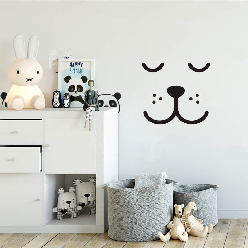 Sleepy Bear Vinyl Wall Decal Kids Wall Stickers - Just Kidding Store