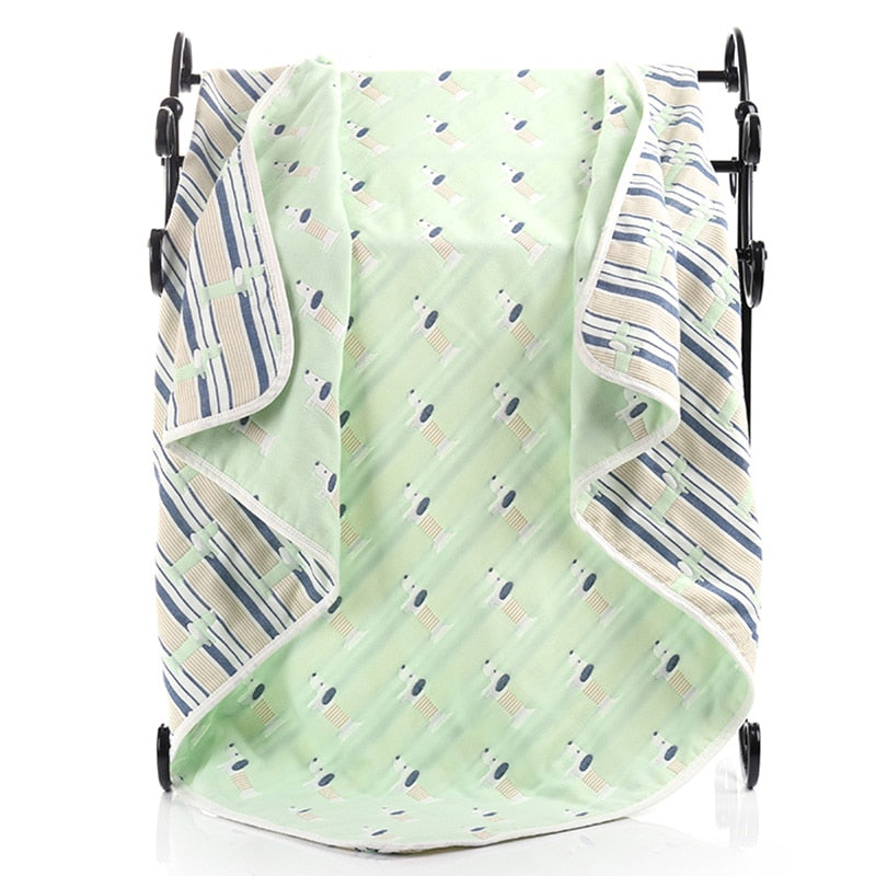 Six Layers Cotton Blanket - Chevron, Flamingo, Diamond, Cloud