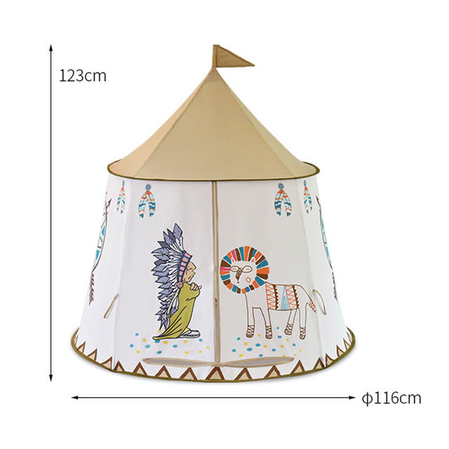Indian Tent House - Portable Children Playhouse - Just Kidding Store